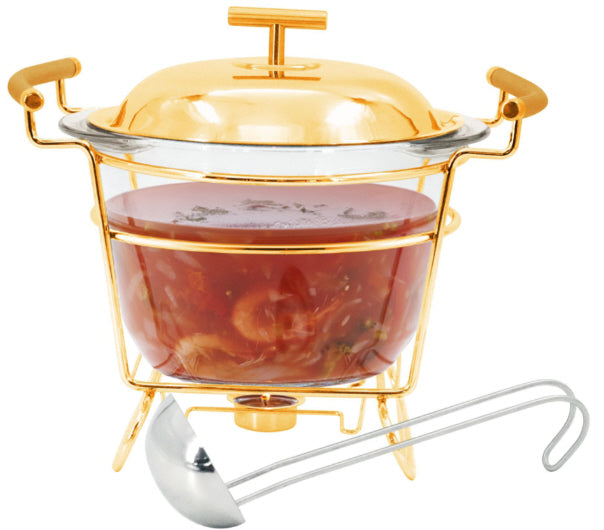 Glass Soup Tureen Soup Pot Soup Bowl with tealight holder