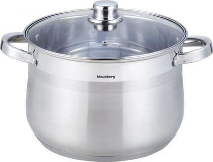 Klausberg 7164 - Suppentopf mit Deckel - 10.7L - Ø26 cm - Edelstahl - Induktion