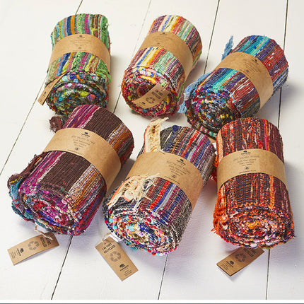 Zachte gerecyclede Sari plaid