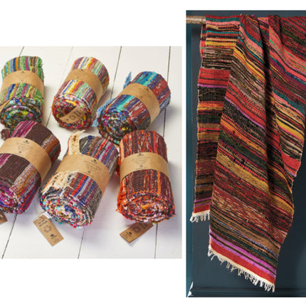 Zachte gerecyclede Sari plaid