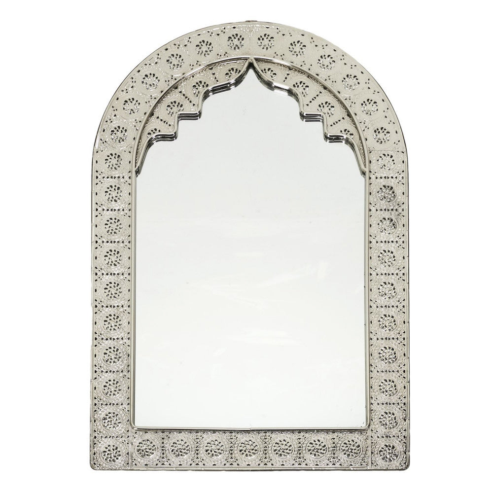Oriental metal mirror