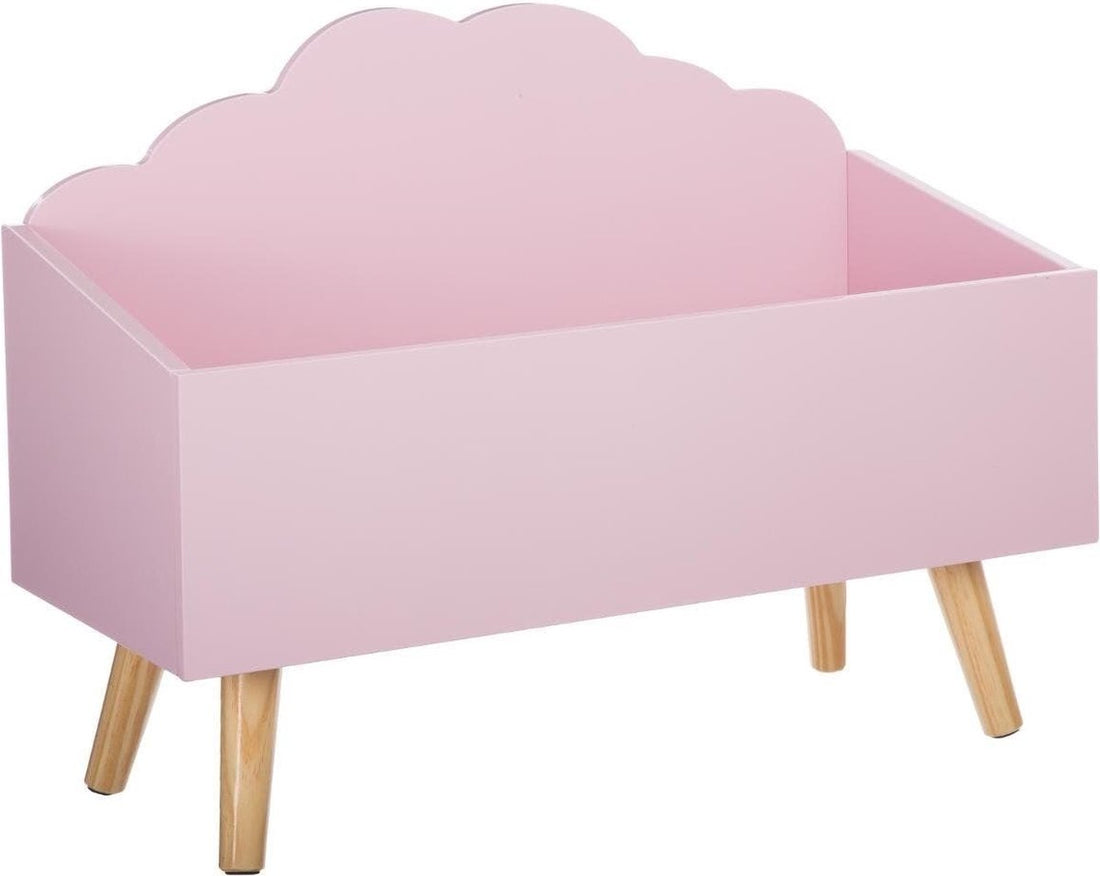 Atmosphera speelgoedkist Wolk – opbergkist voor de kinderkamer, wit of roze