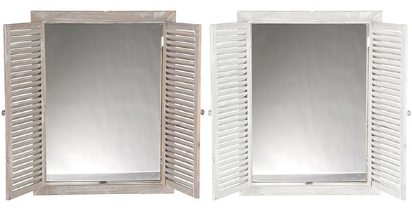 Mirror with shutters