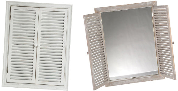 Mirror with shutters