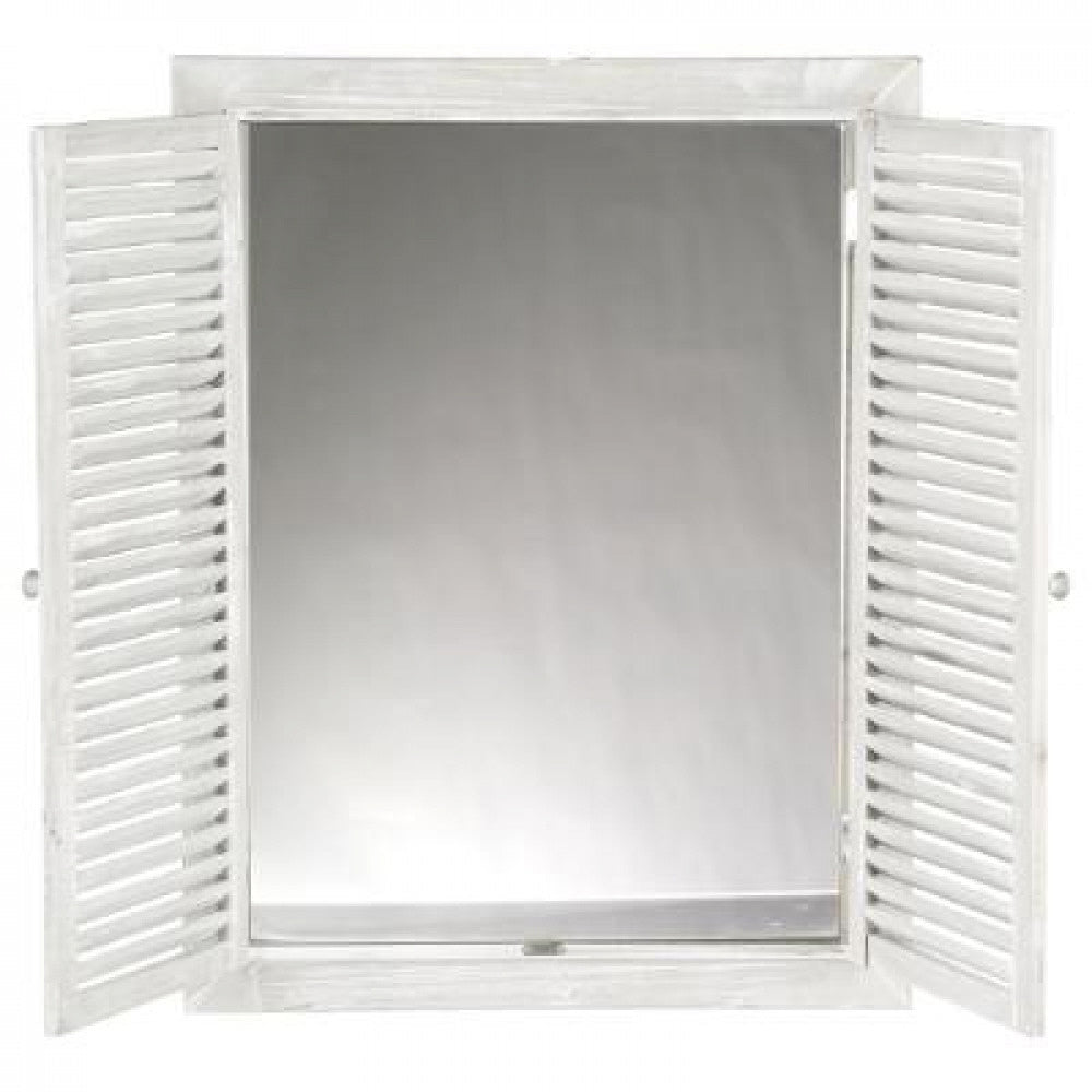 Mirror with shutters