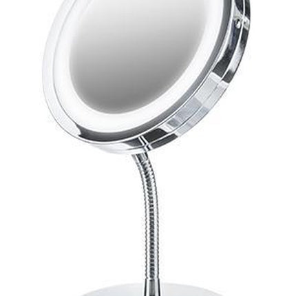 Make up spiegel - Spiegel met verlichting - 3x vergroting - 15 centimeter - Zilver