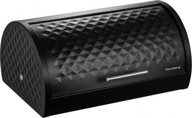 Brotdose aus Stahl – Schwarz – Diamond