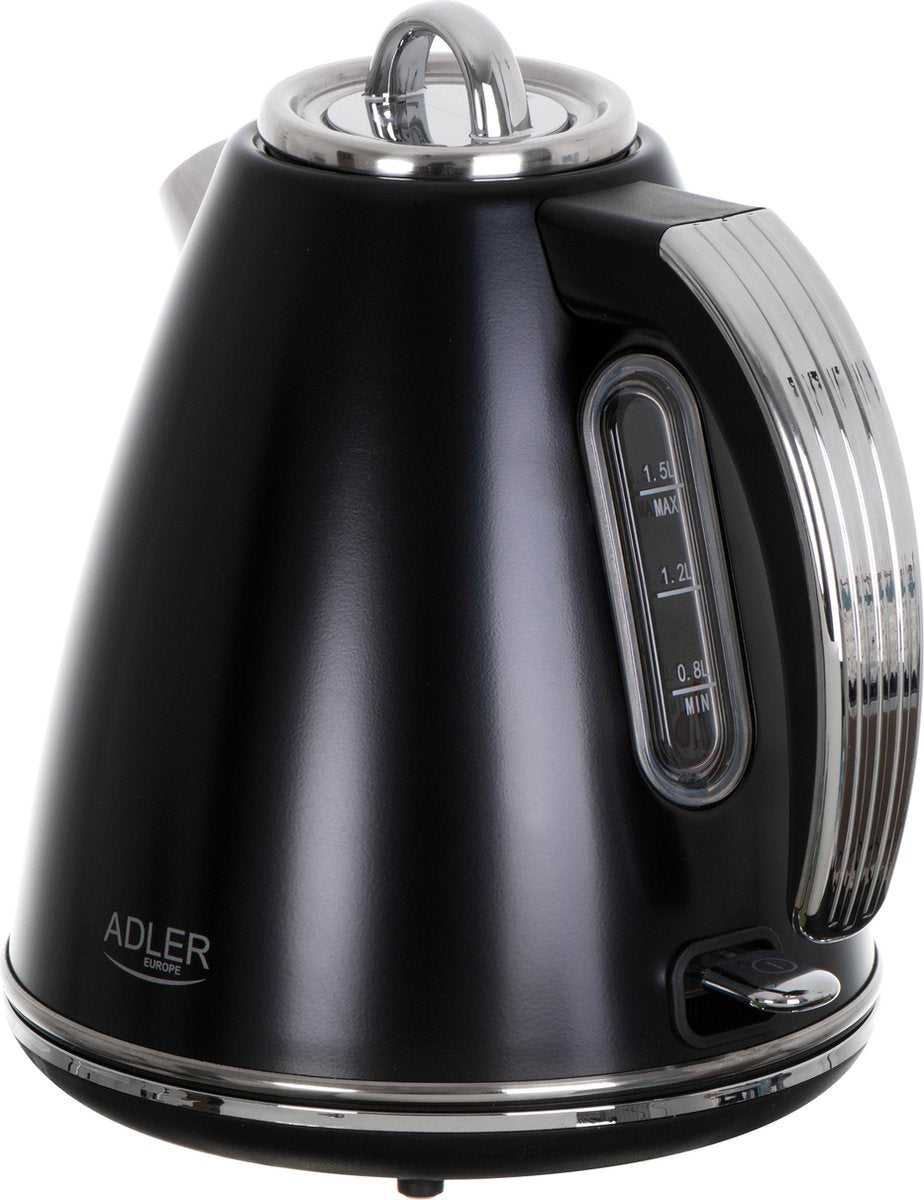 Adler AD 1343 – Bouilloire en acier – 1,5 litre – Strix – noire