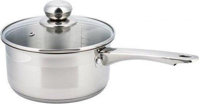 Kinghoff - Stielkasserolle mit Deckel - 14 cm - 7 cm tief - 1 Liter