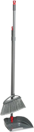 Kehrgarnitur mit langem Stiel grau 91 cm