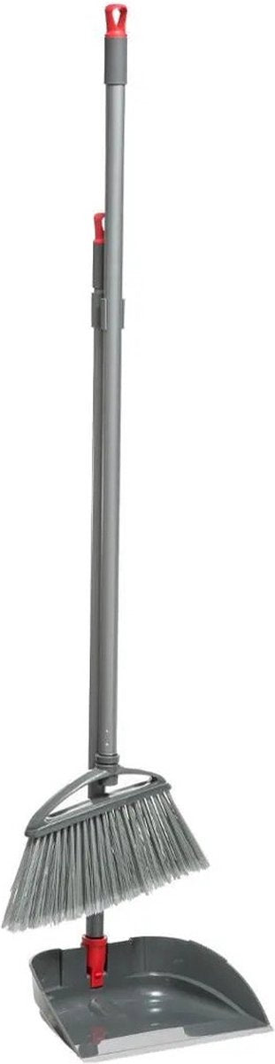 Pelle et balayette à long manche gris 91 cm
