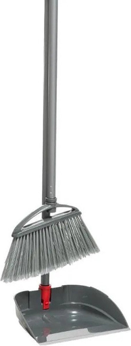 Pelle et balayette à long manche gris 91 cm