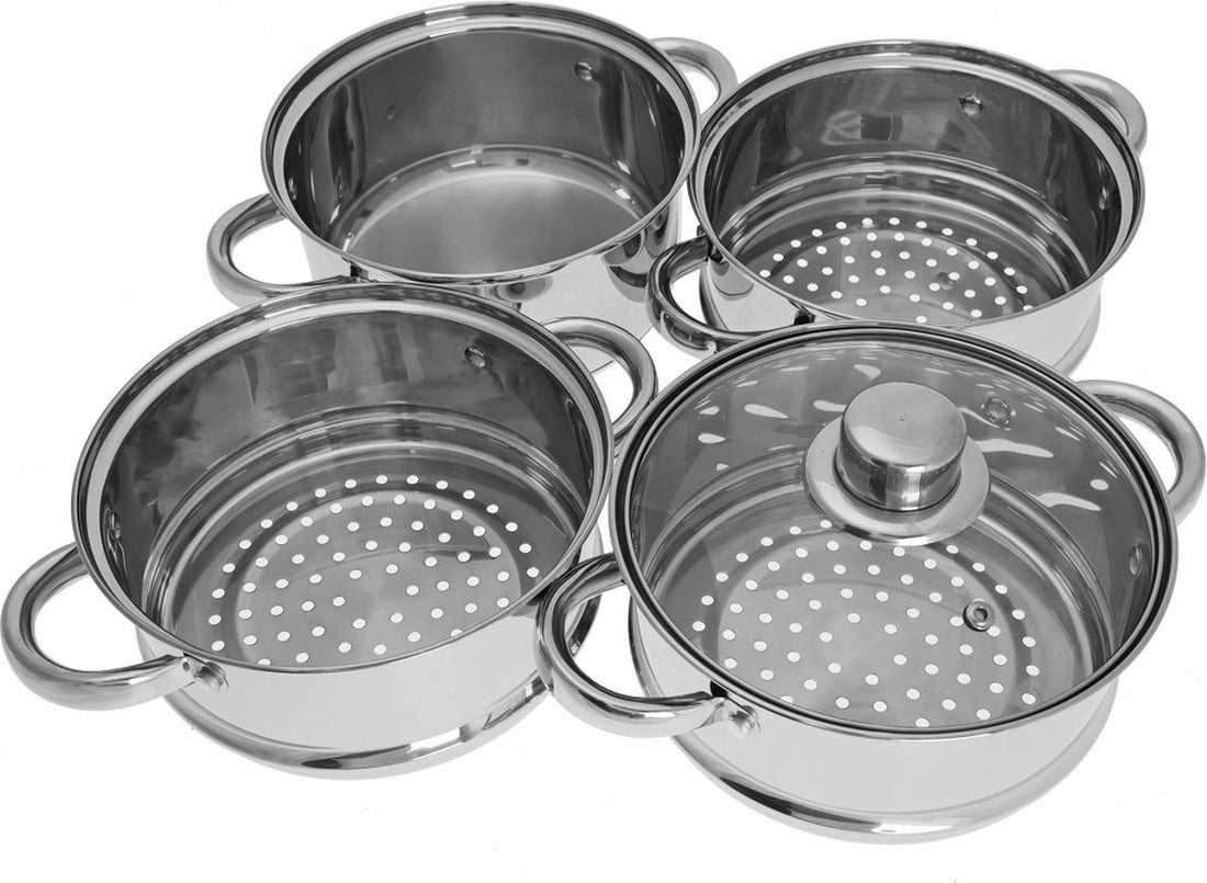 Kinghoff stoompan KH-3329 met deksel – roestvrij staal, Ø 22 cm – foto 2