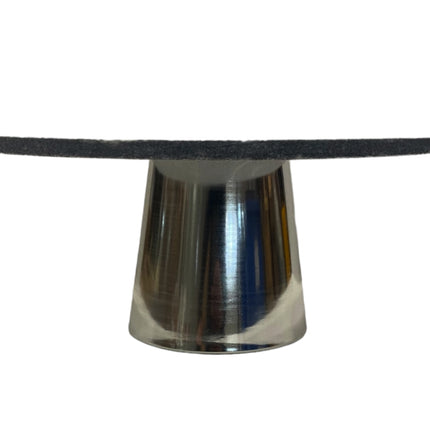 Runde Tortenplatte Marmor Tortenständer Ø 30 cm-schwarz
