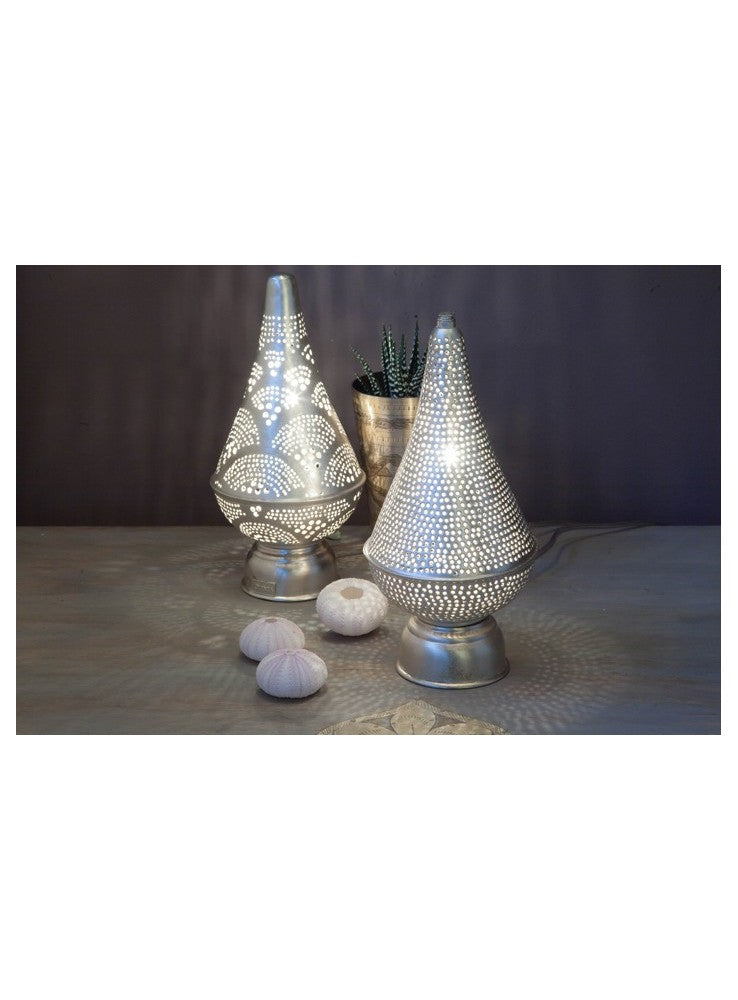 Zenza Table Lamp Fan Mini Silver