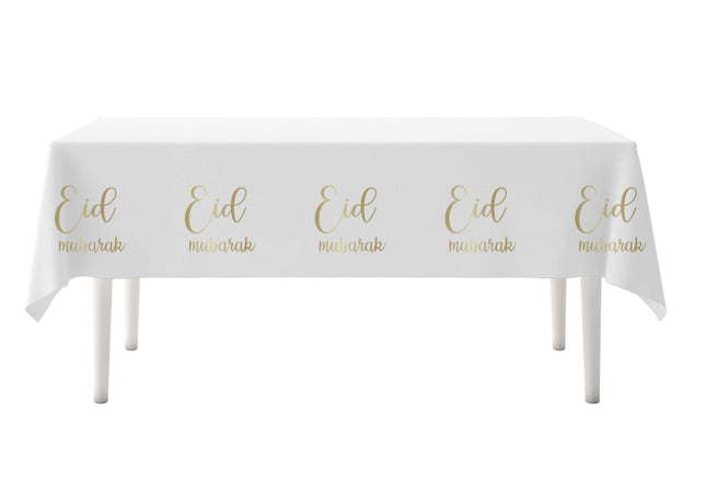 Eid mubarak tafelkleed marmer goud