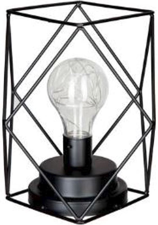 Tischlampe - LED - Schwarz - Rechteckig