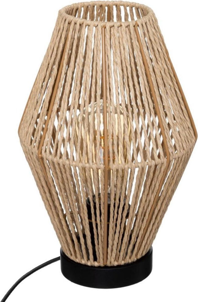 Stimmungsvolle Tischleuchte 32 cm Beige Natur