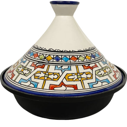 Cuilina | Tajine Fes Ø30cm - Inductie – Handgemaakt kleurrijke keramiek