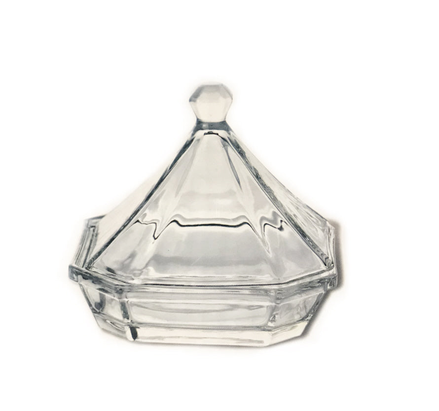 Mini tajine van glas – serveerschaaltje voor nootjes en tapas, Ø 12,7 cm