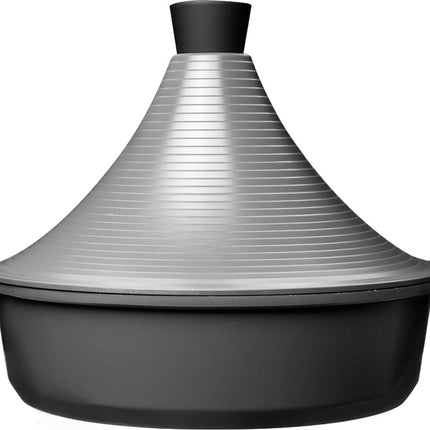 Tajine Agadir XL 32 cm - Mattes Silber/Grau