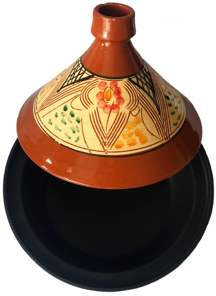 Earthenware and cast aluminium tagine, also suitable for induction