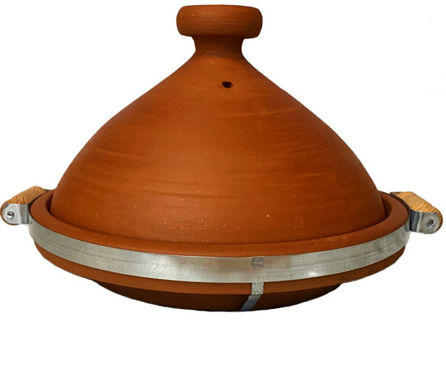 Tajine Natur unglasiert mit Griff 33 CM