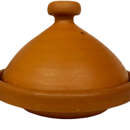 Authentieke Handgemaakte aardewerk tajine Naturel ongeglazuurd-Ø 34 cm