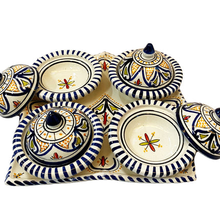 Set met 4 kleine tajine’s