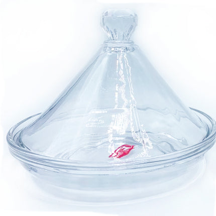 Tajine aus transparentem Glas