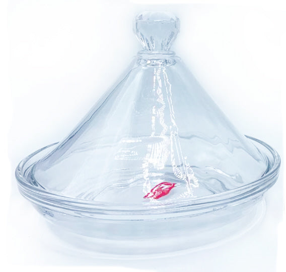 Tajine en verre décoratif – Transparent – Ø 17 cm