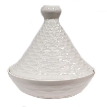Marokkanische Tajine weiß