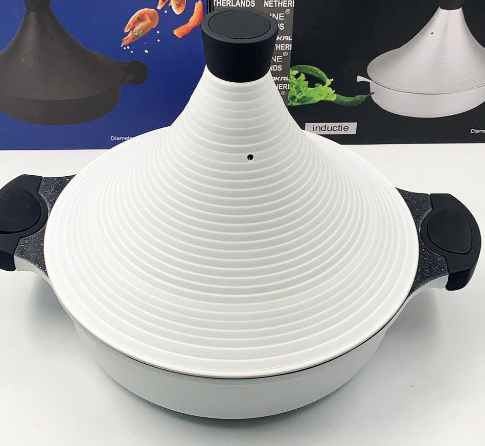 Aluminium tajine Agadir – antiaanbaklaag, ook voor inductie, Ø 29 cm – foto 2