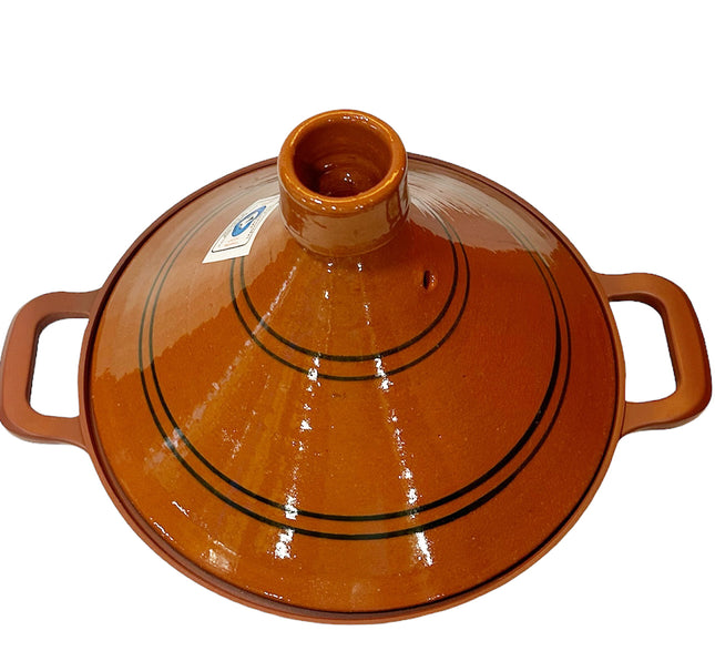 Cuilina | Tajine Maroc Ø30cm - Handgemachter Keramikdeckel - Antihaftbeschichtet - Für alle Herdarten geeignet