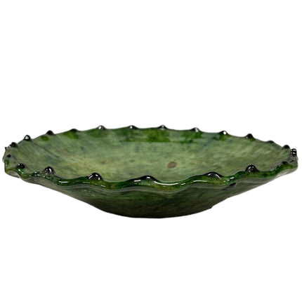 Marokkanischer Tamegroute Teller Medium Grün 20 cm