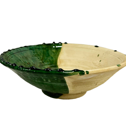 Half geglazuurde Marokkaanse Tamegrout kom