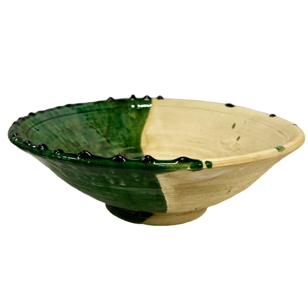 Half-glazed Moroccan Tamegroute bowl