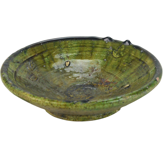 Moroccan Tamegroute plate green Ø 18 cm