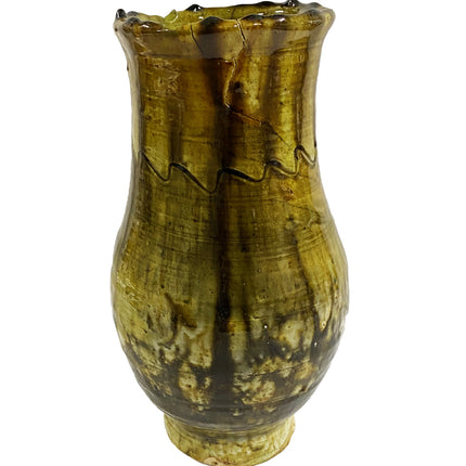 Marokkaanse tamegroute Vaas 25 cm geel