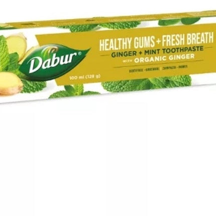 Tandpasta met gember en munt, Dabur, vegan, 100 ml