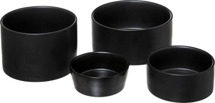 Tapasschale / Aperitif-Set Holz / schwarz. 33cm