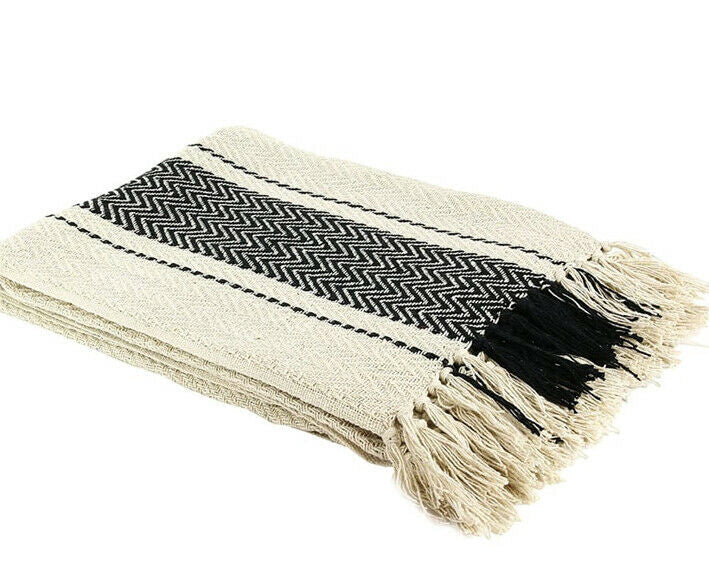 Striped Berber Throw 120X150CM