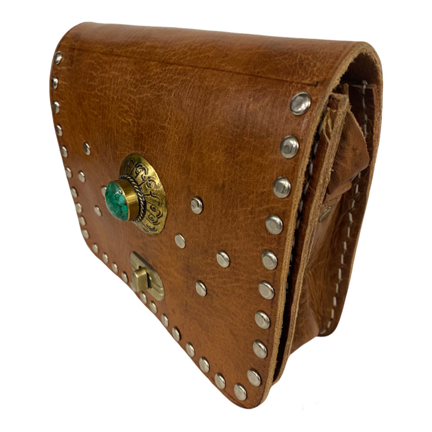 Leather crossbody bag