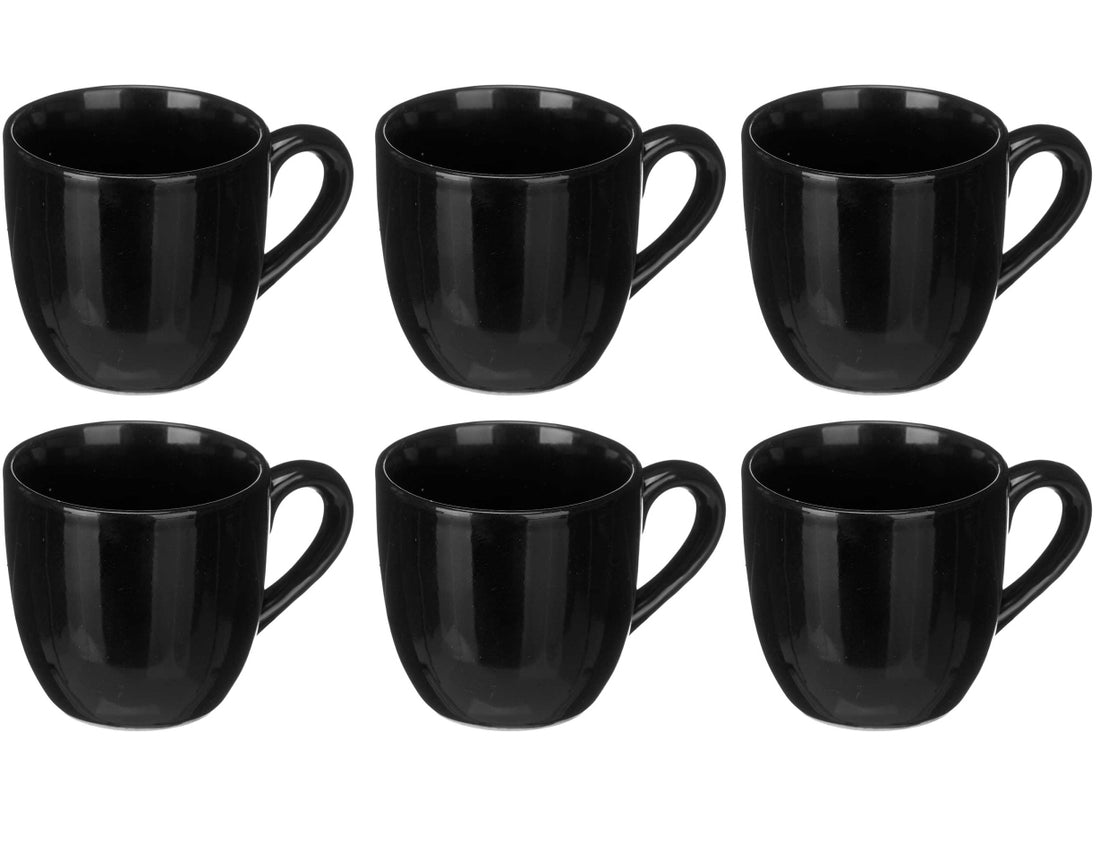 Tasses à café Black Tie 210 ml - 6 pièces