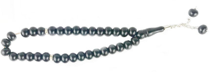 33 Gebetsperlen Schwarz 8 mm