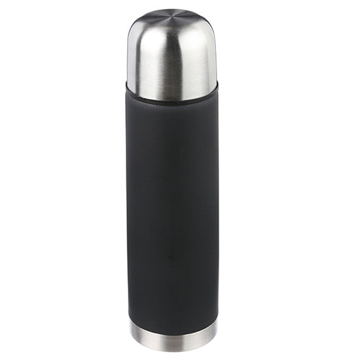 Black Double-Walled Thermos Flask - Insulating - 1 Liter