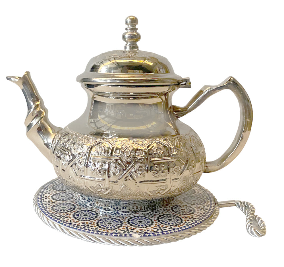 Moroccan ceramic coaster 17 cm