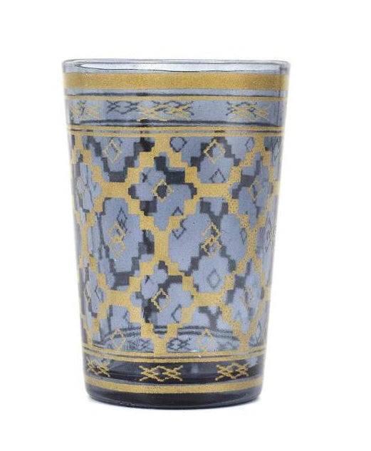 Set of 6 patterned Moroccan tea glasses
