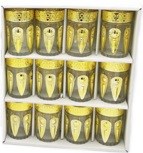 Verres à thé or ou argent