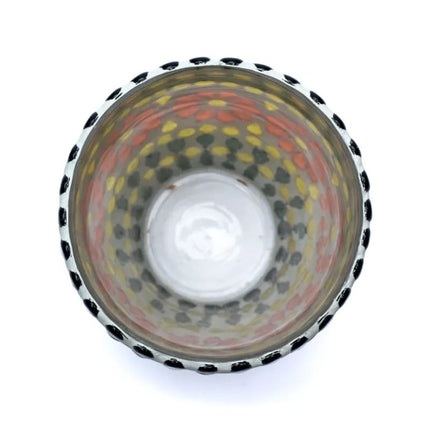 Mosaik Teelichthalter grün/gelb